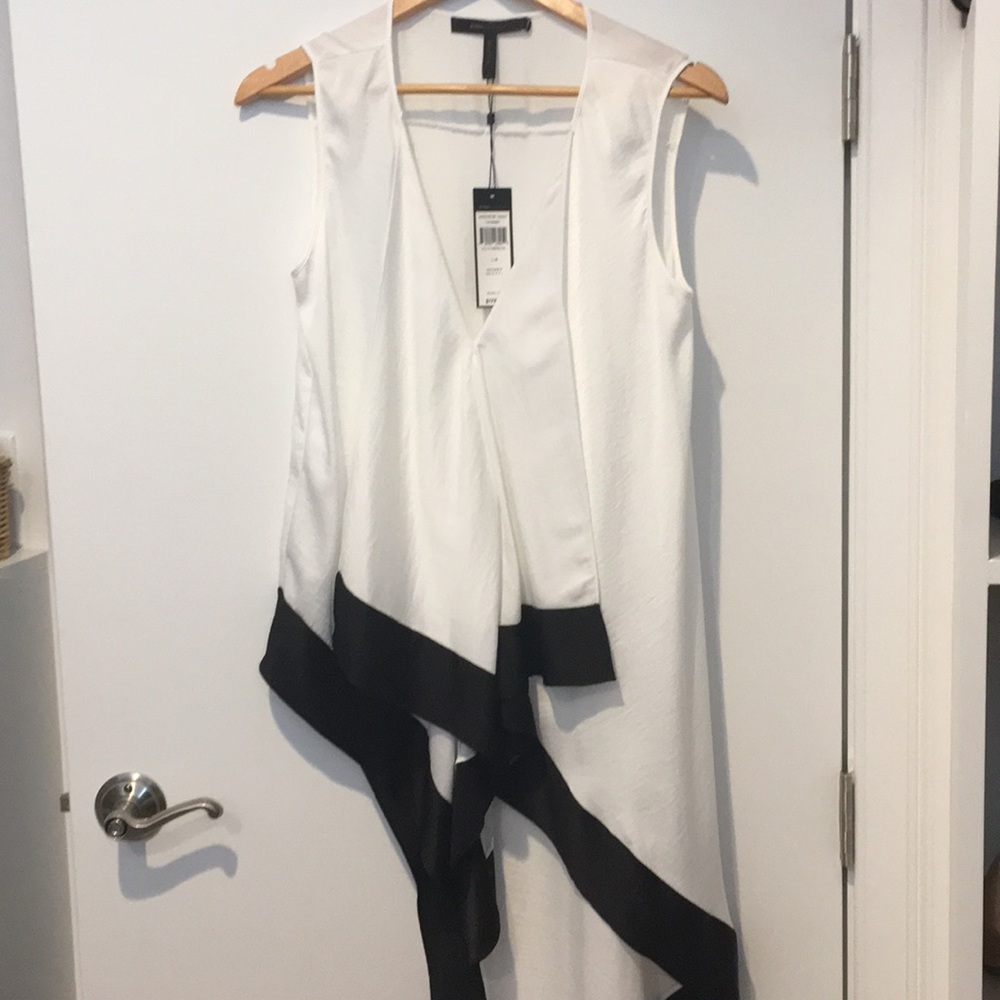 BCBG asymmetrical blouse